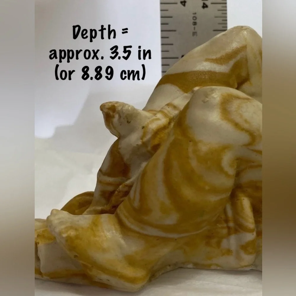 Heavy 10” Cherub Wall Candle Sconce Athena Marble ~Old Hollywood ~1960s - 1990s - Picture 7 of 11